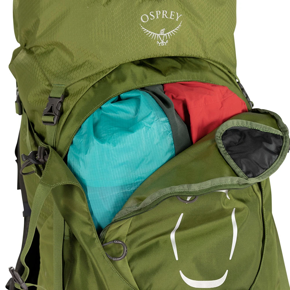 Osprey Aether 55 Backpack - Garlic Mustard Green 10 Osprey Aether 55 Backpack - Garlic Mustard Green - Image 8